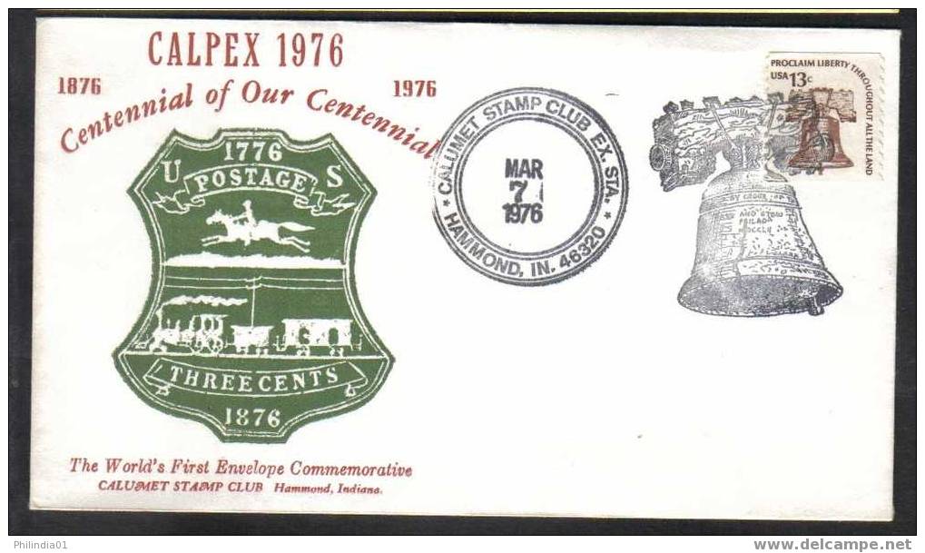 USA  1976 LIBERTY BELL,COAT OF ARMS  SPECIAL COVER & CACHET # 5250 - Covers