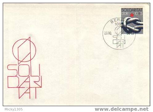 DDR / GDR - FDC Mi-Nr 2909 (F341)- - 1981-1990