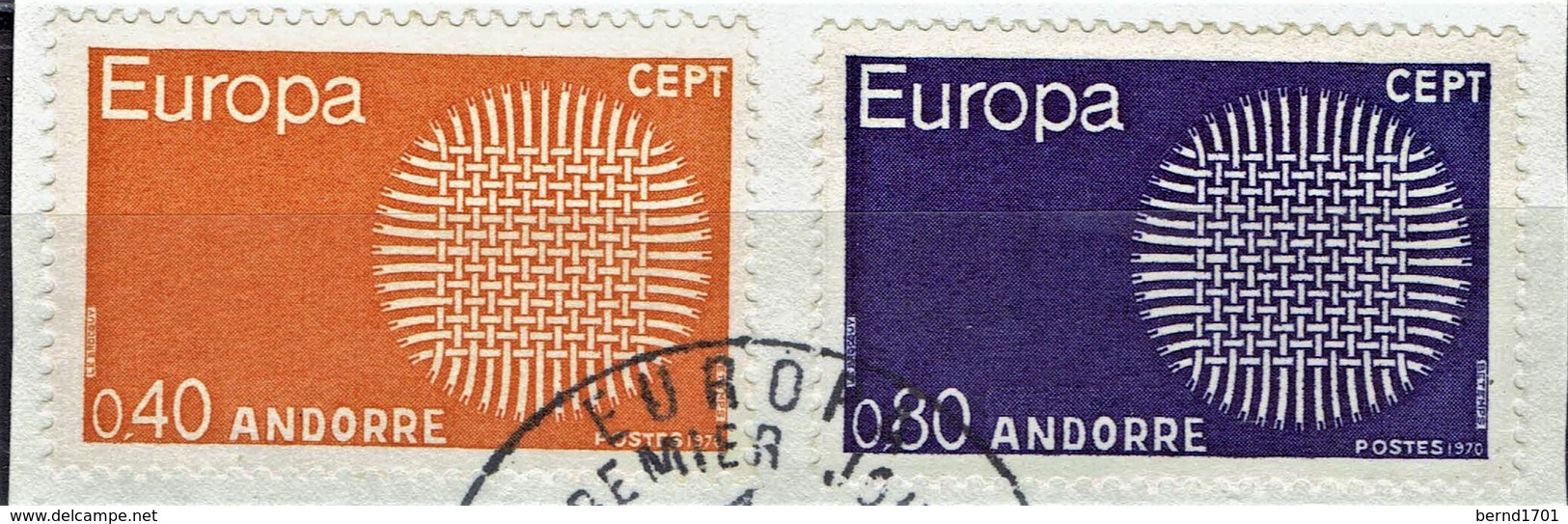 Andorra (fr.) - Mi-Nr 222/223  Gestempelt / Used (M109) - 1970
