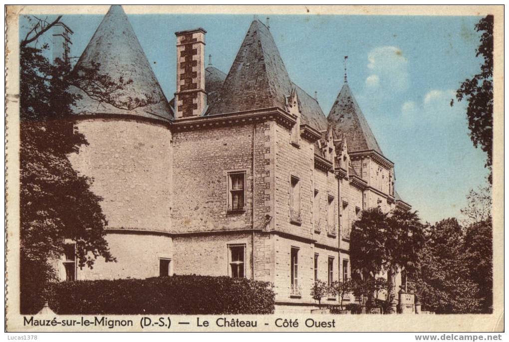 79 / MAUZE SUR LE MIGNON / LE CHATEAU / COTE OUEST / RARE - Mauze Sur Le Mignon