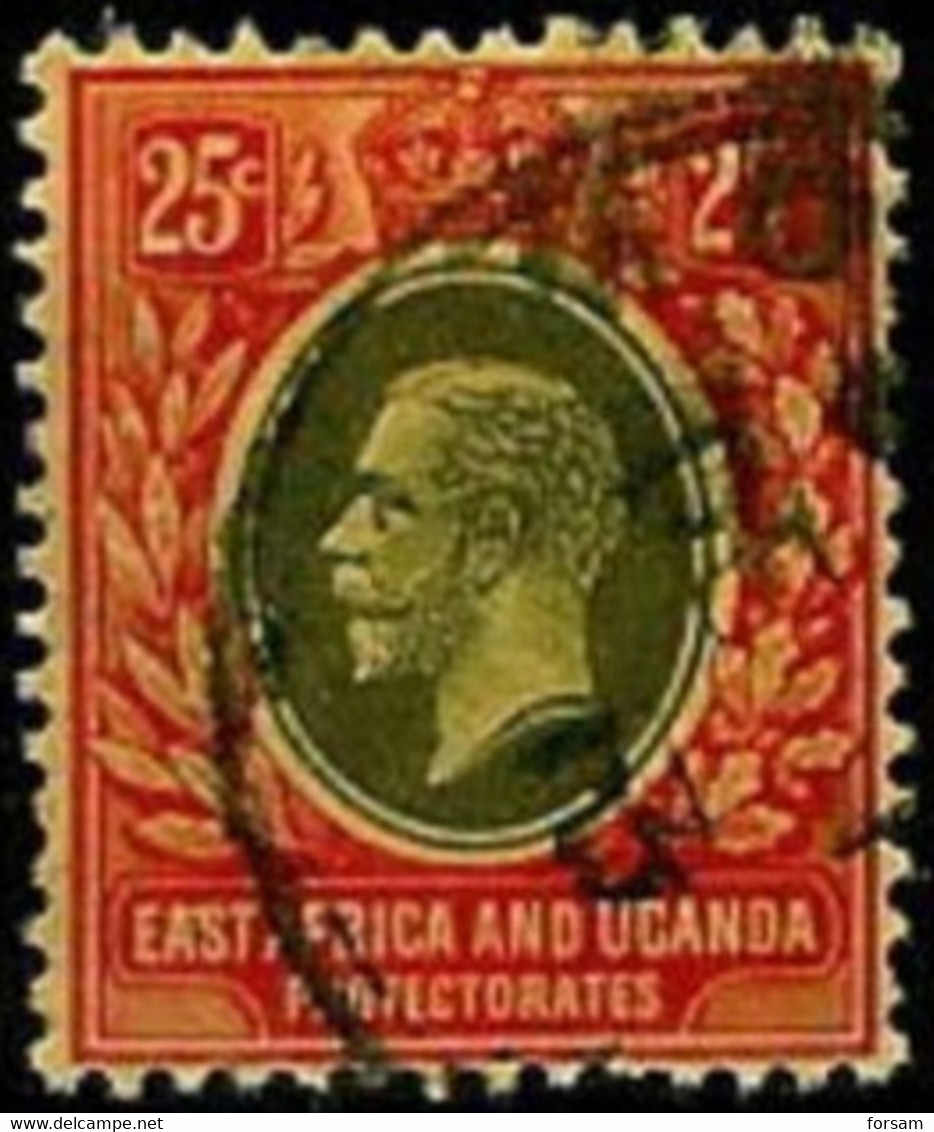 GREAT BRITAIN (EAST AFRICA & UGANDA)..1912..Michel# 48 W...used. - Protectoraten Van Oost-Afrika En Van Oeganda