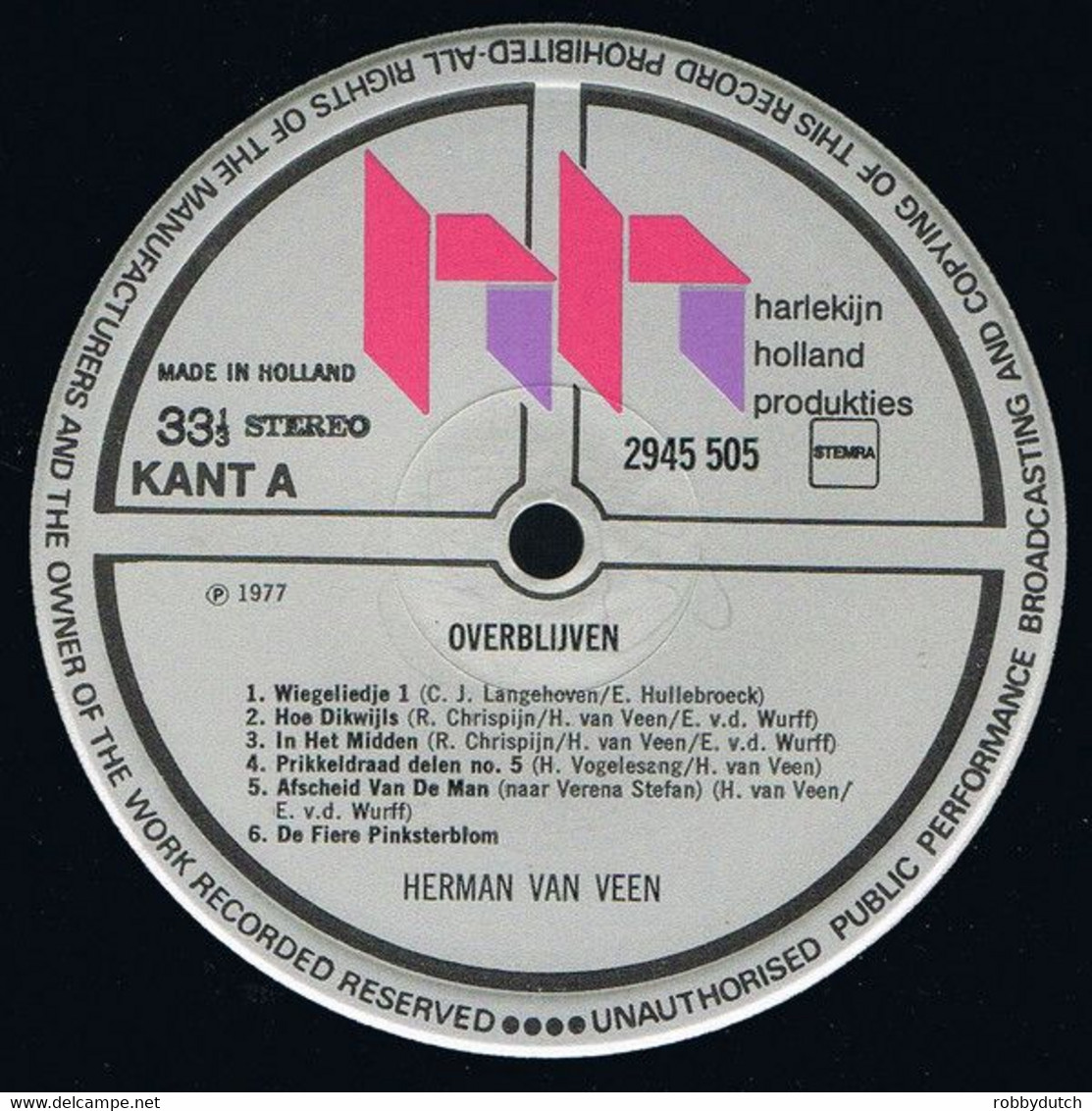 * 2LP * HERMAN VAN VEEN - OVERBLIJVEN (1978) - Humour, Cabaret