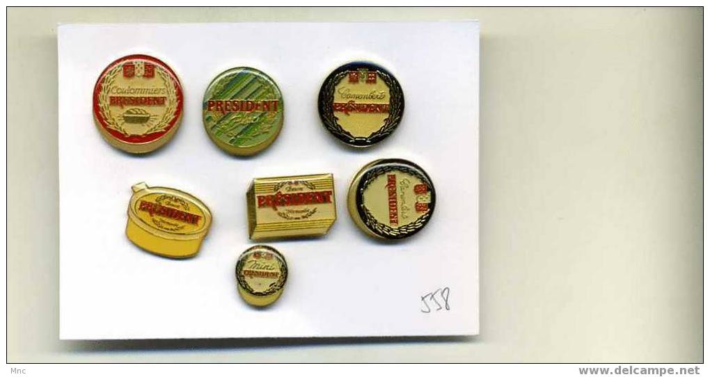 Lot De 7 Pins PRESIDENT - Sets