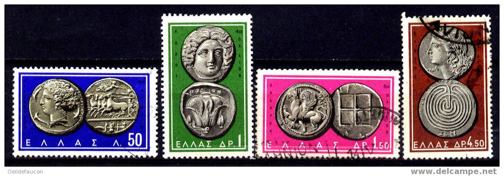 GRECE - 785-787**-788-791 - Cote 1,10 € - Münzen