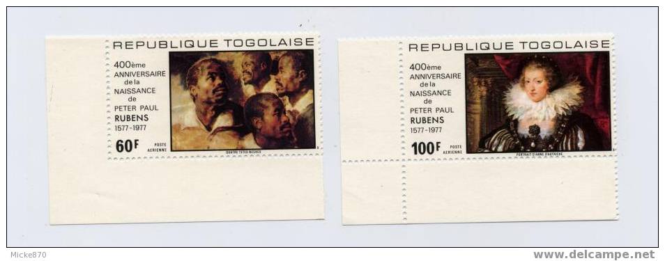 Togo Poste Aérienne N°326 Et 327 Neuf** Rubens - Rubens