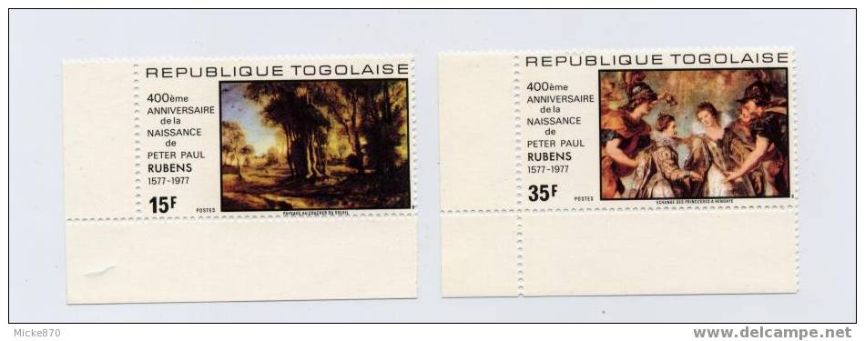 Togo N°901 Et 902 Neuf** Rubens - Rubens