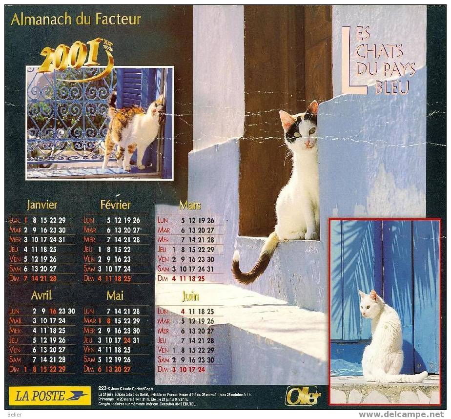 CALENDRIER ALMANACH 2001 - Grand Format : 2001-...