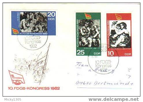 DDR / GDR FDC Mi-Nr 2699/2701 (F371)- - 1981-1990