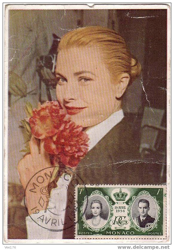 FAMILLES ROYALES / POLITIQUE / Pincesse Grace De Monaco Sur Carte 1er Jour - Familles Royales