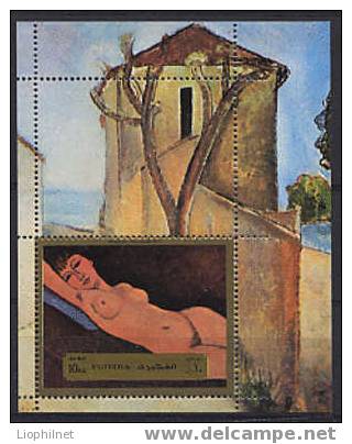 FUJEIRA 1972, NU MODIGLIANI, 1 Bloc, Neuf / Mint. R120 - Desnudos