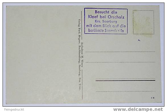 D 2955 - (Krs. Trier-Saarburg) - Blick V.d. Cloef Bei Orscholz A.d. Saarschleife - Ak - Other & Unclassified
