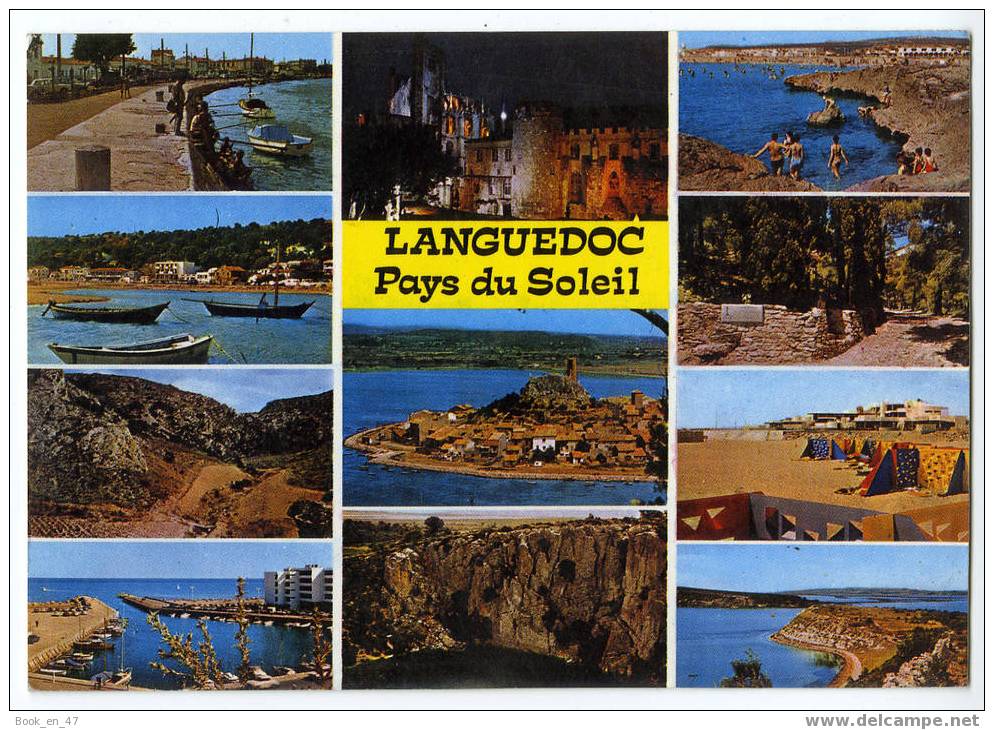 {32491} Languedoc Pays Du Soleil. Multivues . Narbonne Gruissan La Clape . Circulée En 1979 - Languedoc-Roussillon