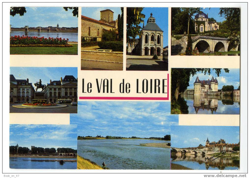 {32489} Le Val De Loire , Multivues . Gien Jargeau Orléans Germiny Beaugency , Circulée En 1972 . Ed Harm'or - Centre-Val De Loire