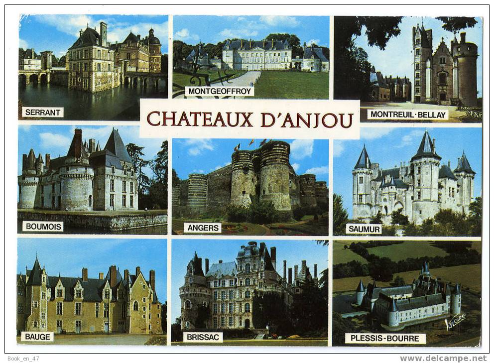 {32487} Chateaux D' Anjou , Multivues , Serrant Bouimoi Bauge Angers Saumur  . Ed Valoire - Pays De La Loire