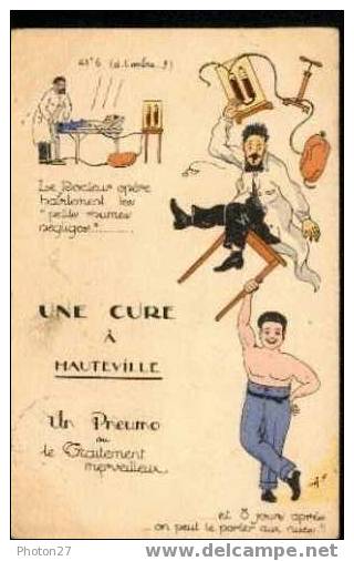 HAUTEVILLE, Lieu De Cure (illustration Humoristique) - Hauteville-Lompnes