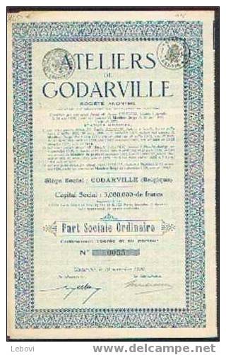 GODARVILLE "Ateliers De Godarville SA" - Industrial