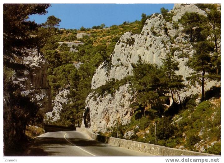 CARTE POSTALE DES GORGES D'OLLIOULES - Ollioules