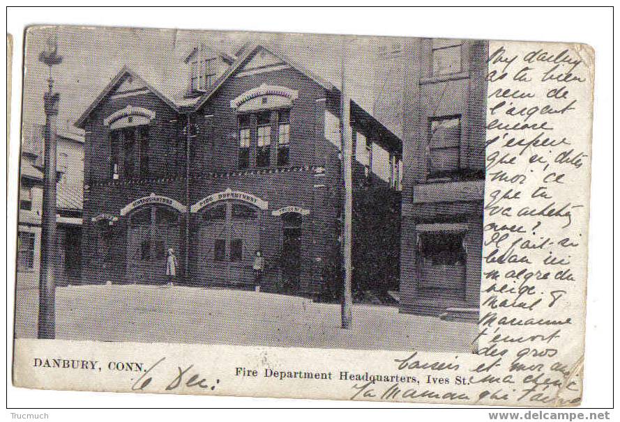 B 2821 -  DANBURY - Fire Department Headquarters, Ives St. - Other & Unclassified