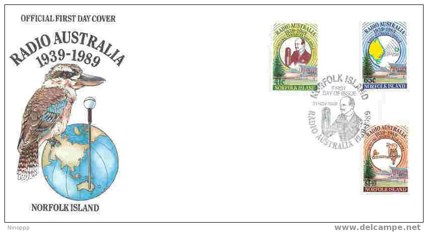 Norfolk-1989 Radio Australia FDC - Norfolk Island