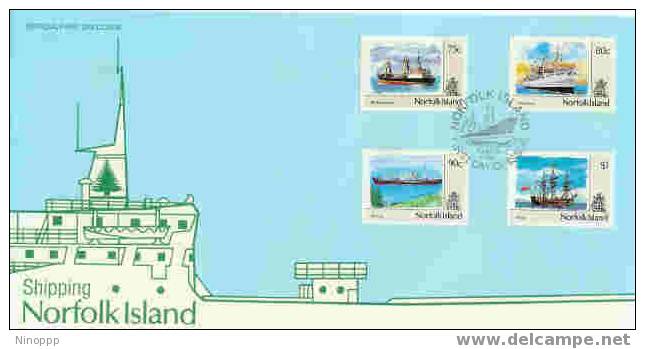 Norfolk-1991 Ships Definitive Part III FDC - Norfolk Island