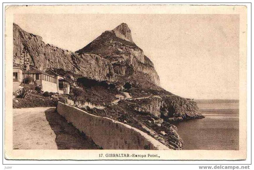 Gibraltar: Europa Point. Old And Vintage Postcard - Gibraltar