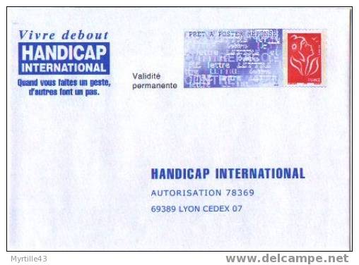 PAP Réponse Handicap International - Neuf - N° 0506304 - N° Interne D/16 B 0405 - Prêts-à-poster: Réponse /Lamouche