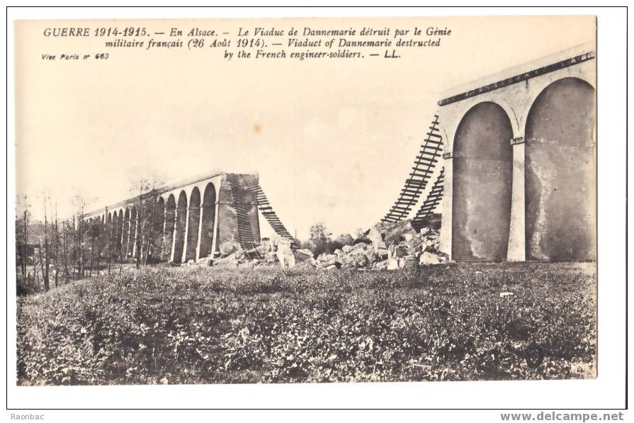 CPA---68----Dannemarie---VIADUC---RAILS---CHEMIN De FER - Dannemarie