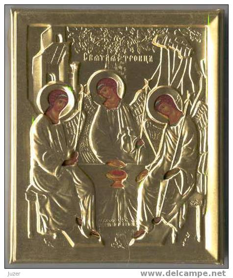 Modern Russian Icon: The Holy Trinity - Religion &  Esoterik