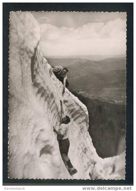 CPSM - Les Vosges Pittoresques - Au Ballon D'Alsace En Hiver (Beau Plan Escalade La Cigogne 68 300 18) - Mountaineering, Alpinism