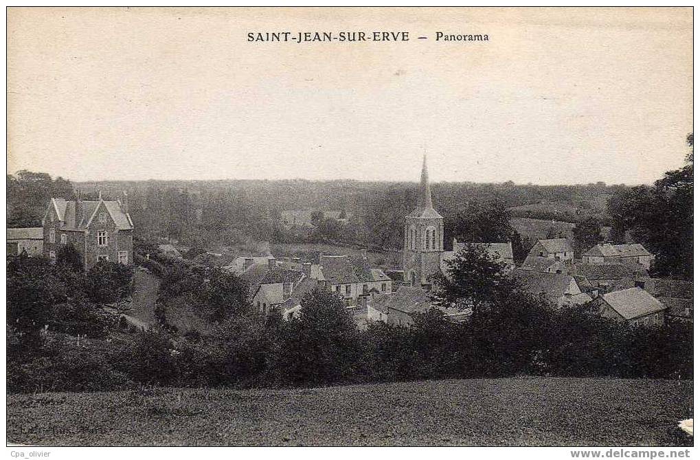 53 ST JEAN SUR ERVE (envs Ste Suzanne) Vue Générale, Panorama, Ed ?, 191? - Autres & Non Classés