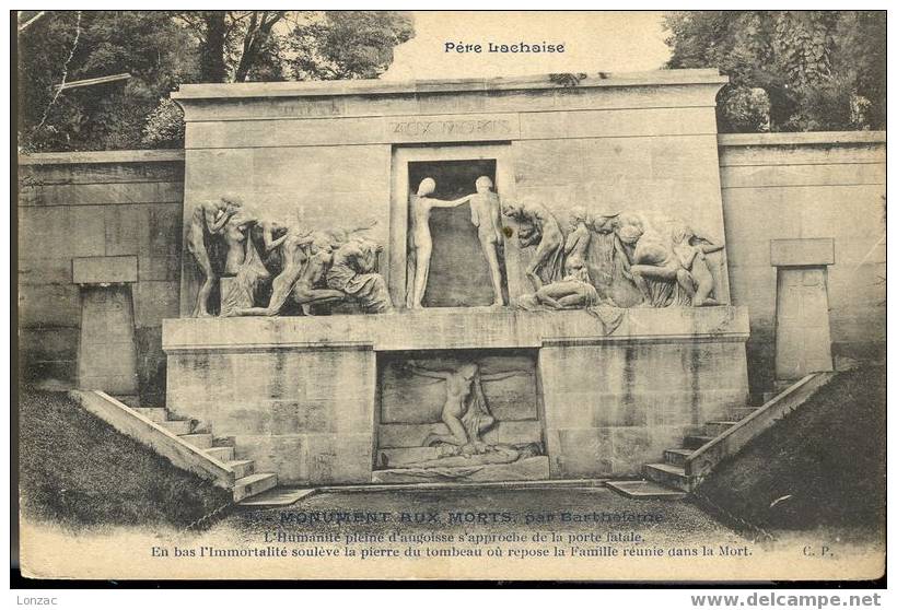 Cimetière Père Lachaise -  Monument Aux Morts Paris 20e - Arrondissement: 20