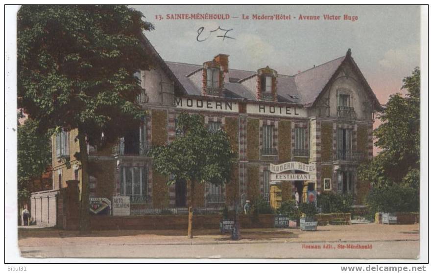 SAINT MENEHOULD  MODERN HOTEL  AVENUE VICTOR HUGO - Sainte-Menehould