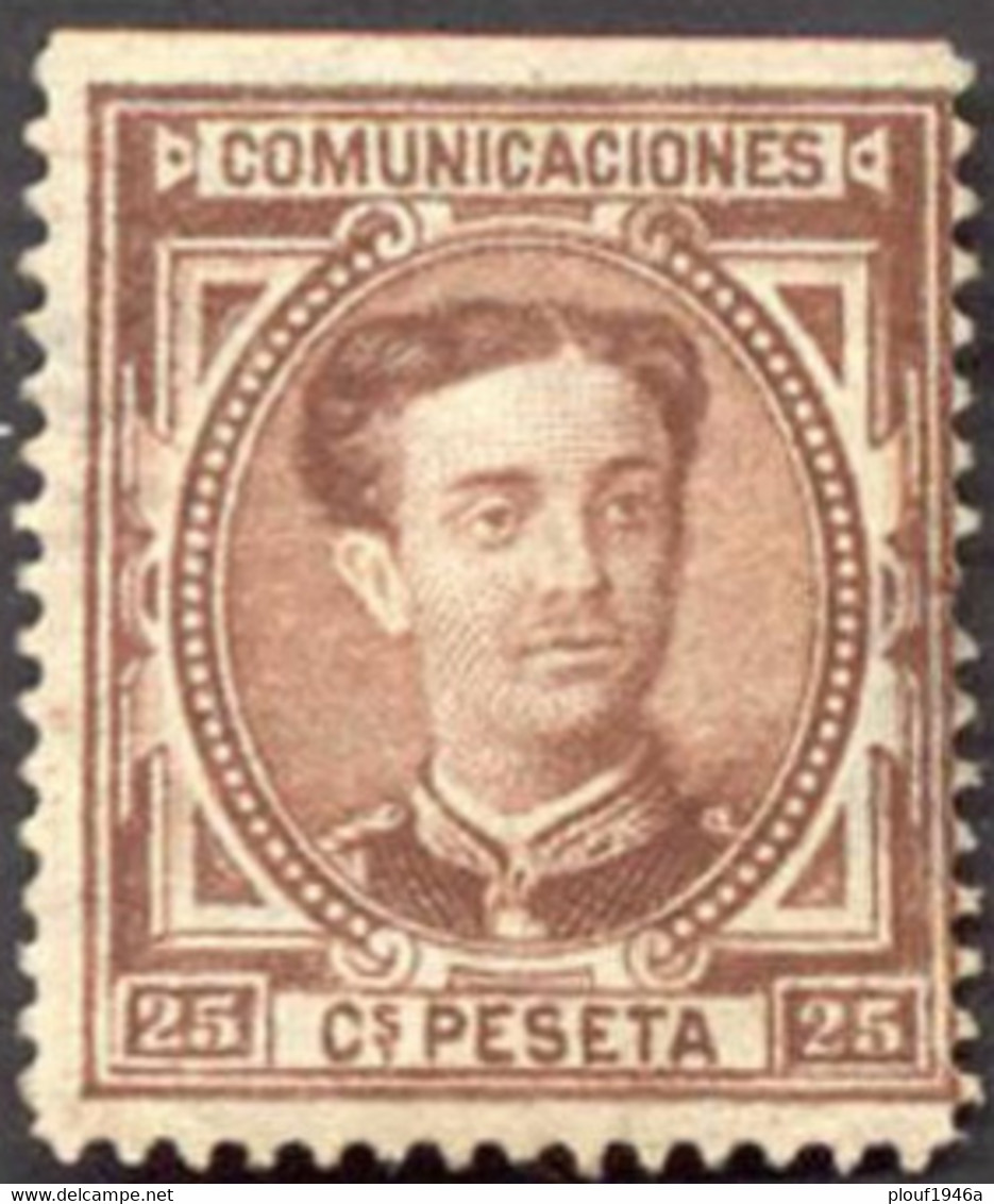 Pays : 166,6 (Espagne : Royaume (3) (Alphonse XII (1875-1886)))  Yvert Et Tellier N° :   166-1 (o) - Used Stamps