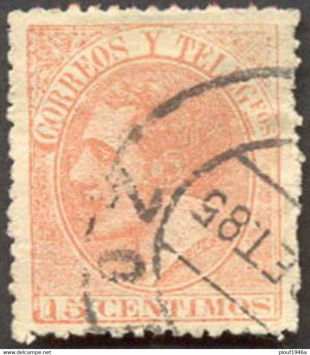 Pays : 166,6 (Espagne : Royaume (3) (Alphonse XII (1875-1886)))  Yvert Et Tellier N° :   193  (o) - Used Stamps