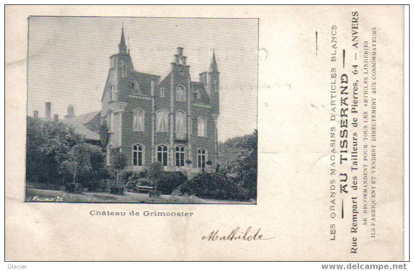 FERRIÈRES - Château De Grimonster - Reclame - Ferrieres