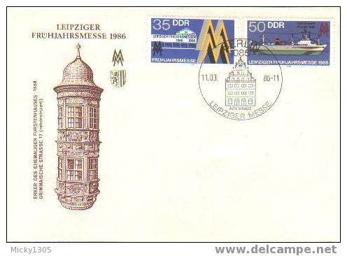 DDR / GDR FDC Mi-Nr 3003/3004 (F440)- - 1981-1990