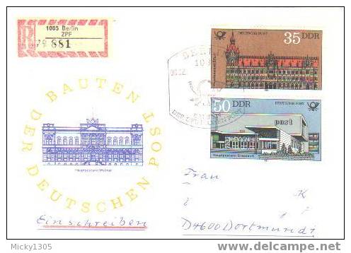 DDR / GDR FDC Mi-Nr 2673/2676 (F457)- - 1981-1990