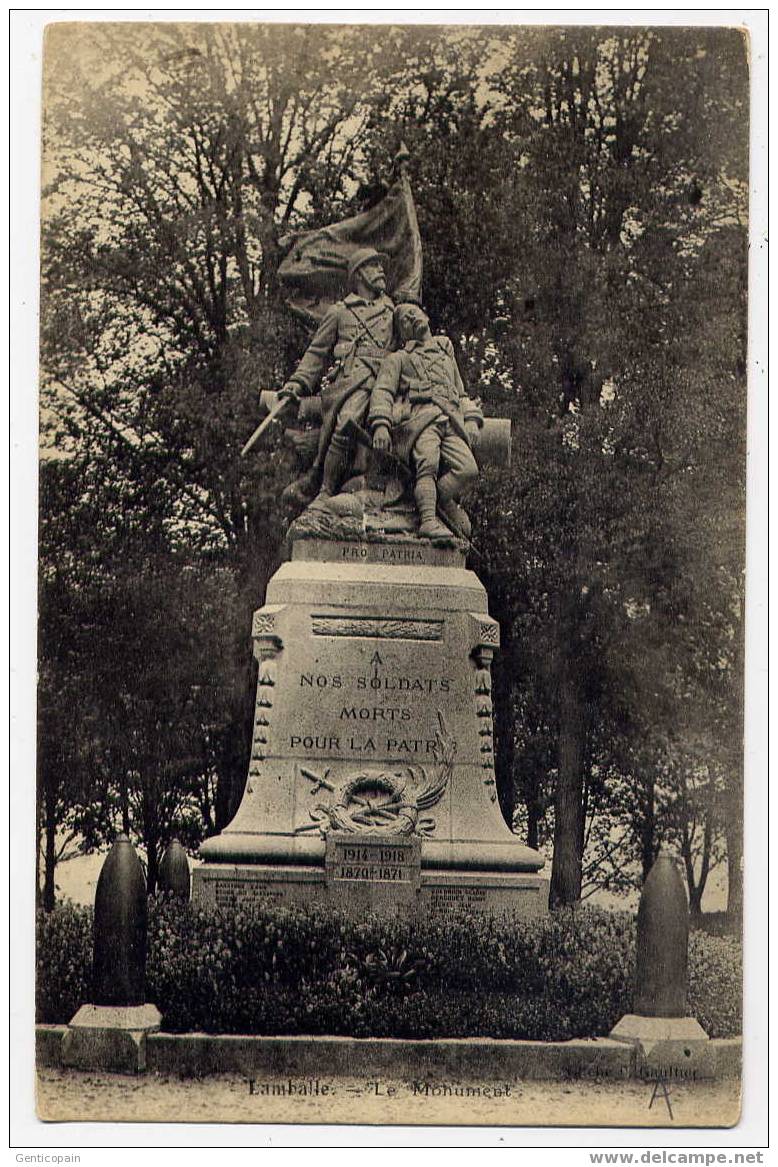 H76 - LAMBALLE - Le Monument (1937) - Lamballe