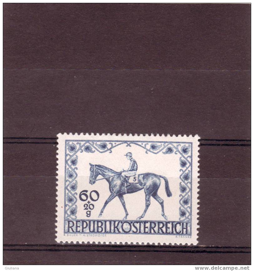 Austria  -  N. 674*( UNI) - Ippica: Derby Ippico  Di Vienna - Horses