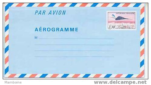 Concorde Sur Paris. 1012-aer 3,50 - Aerograms