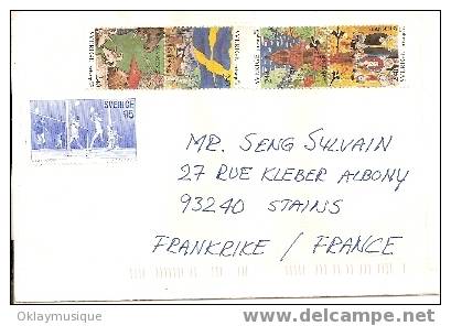 Letre Timbré 1991 & 1995 - Lettres & Documents