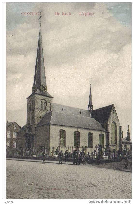 CONTICH - De Kerk - L´Eglise - Gekleurd - M. Marcovici - Kontich