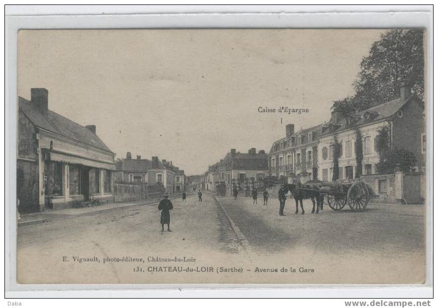 CHATEAU DU LOIR.  AVENUE DE LA GARE - Chateau Du Loir