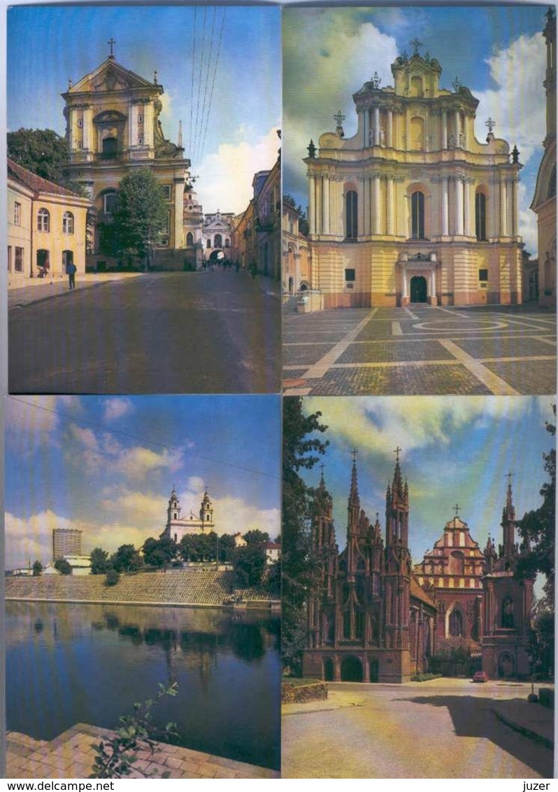 Lithuania: Vilnius. 16 Different Russian Postcards (2) - Lithuania