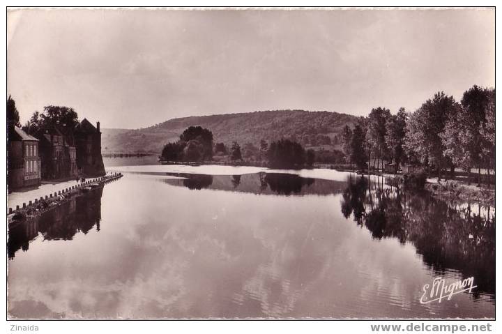 CARTE POSTALE DE VILLENEUVE SUR YONNE - LES BORDS DE L YONNE - LA CÔTE DE CHATEAU - Villeneuve-sur-Yonne