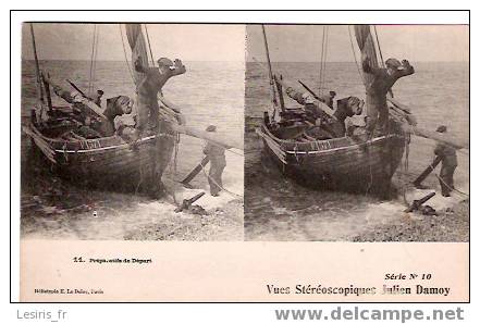 CPA - VUES STEREOSCOPIQUES JULIEN DAMOY - SERIE 10 - PREPARATIFS DE DEPART - 11 - Stereoscope Cards