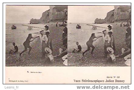 CPA - VUES STEREOSCOPIQUES JULIEN DAMOY - SERIE 10 - SORTIE DE BAIN - 5 - Stereoscope Cards