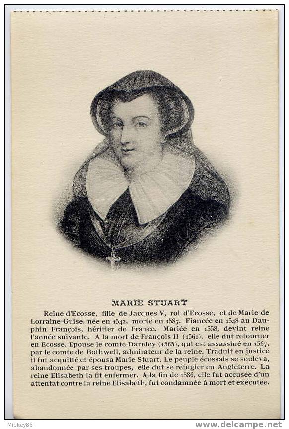 MARIE STUART--Série "Portraits Historiques"csm éd R.Dorange à Tours-- - Histoire