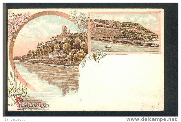 Grüss Aus Limburg (belle Carte Litho Précurseur Voyagé En 1897) - Limburg