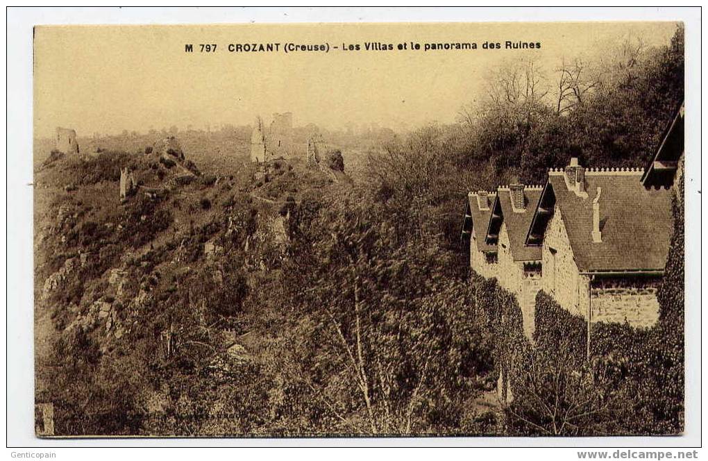 H78 - CROZANT - Les Villas Et Le Panorama Des Ruines - Crozant